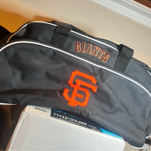 Giants Black and Orange Duffel Bag - Picture 1 of 5